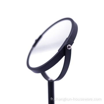 Miroir de maquillage de table cosmétique grossissant de forme ronde